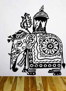 наклейка Буддистский слон