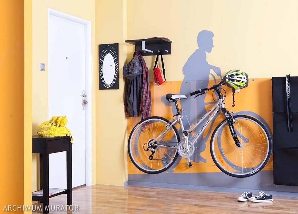 Виниловая наклейка на стену Подставка под велосипед