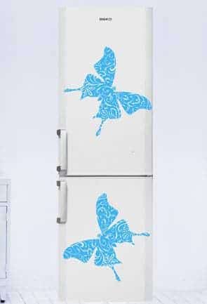 наклейка Две бабочки для холодильника