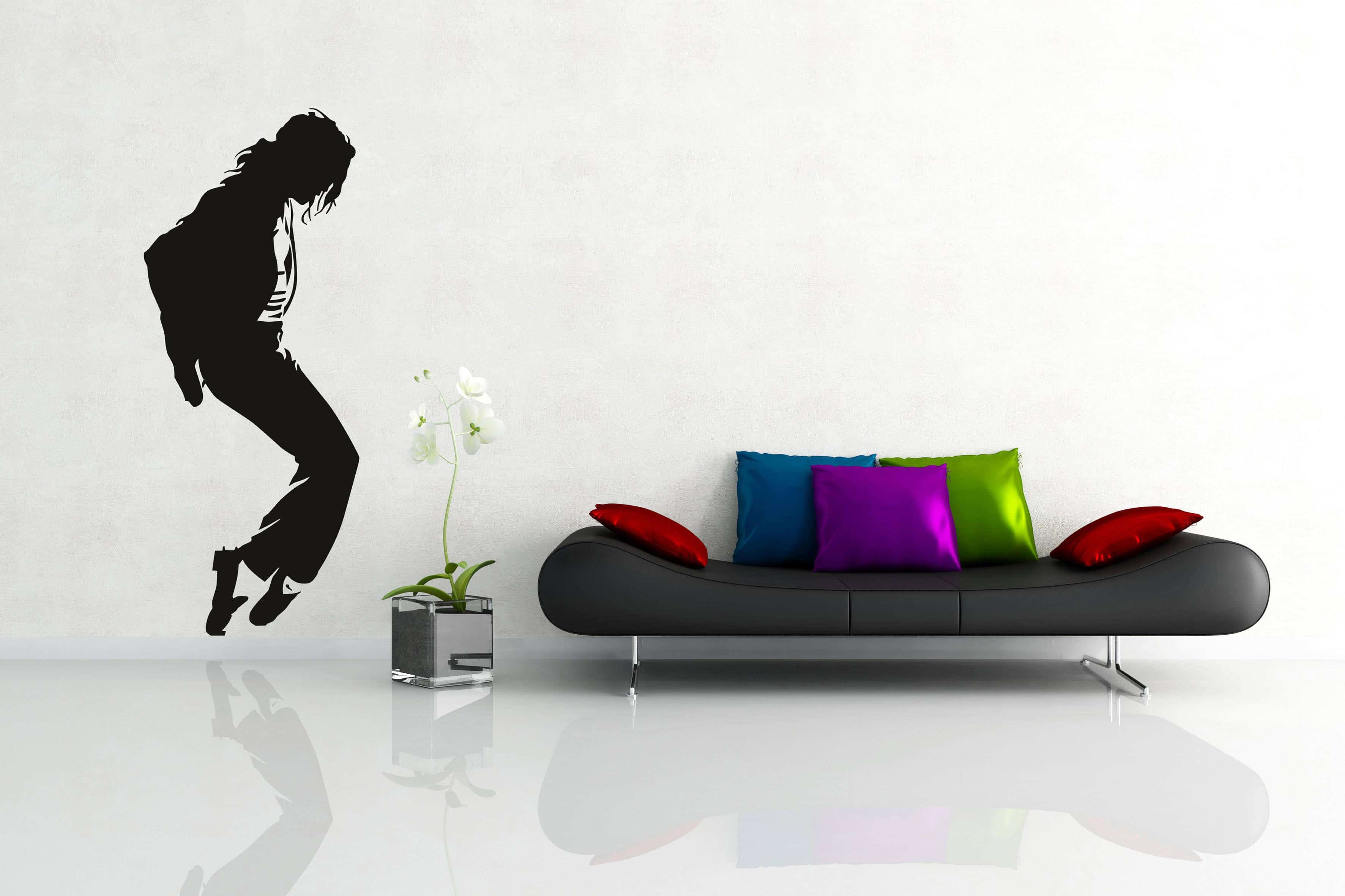 Дизайнерская наклейка на стену Майкл Джексон 2