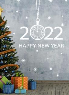 наклейка С Новым 2022 годом (на английском языке)