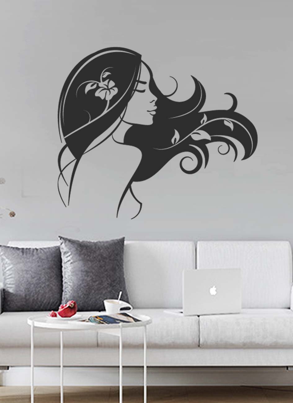 Дизайнерская наклейка на стену Женская красота (девушка)