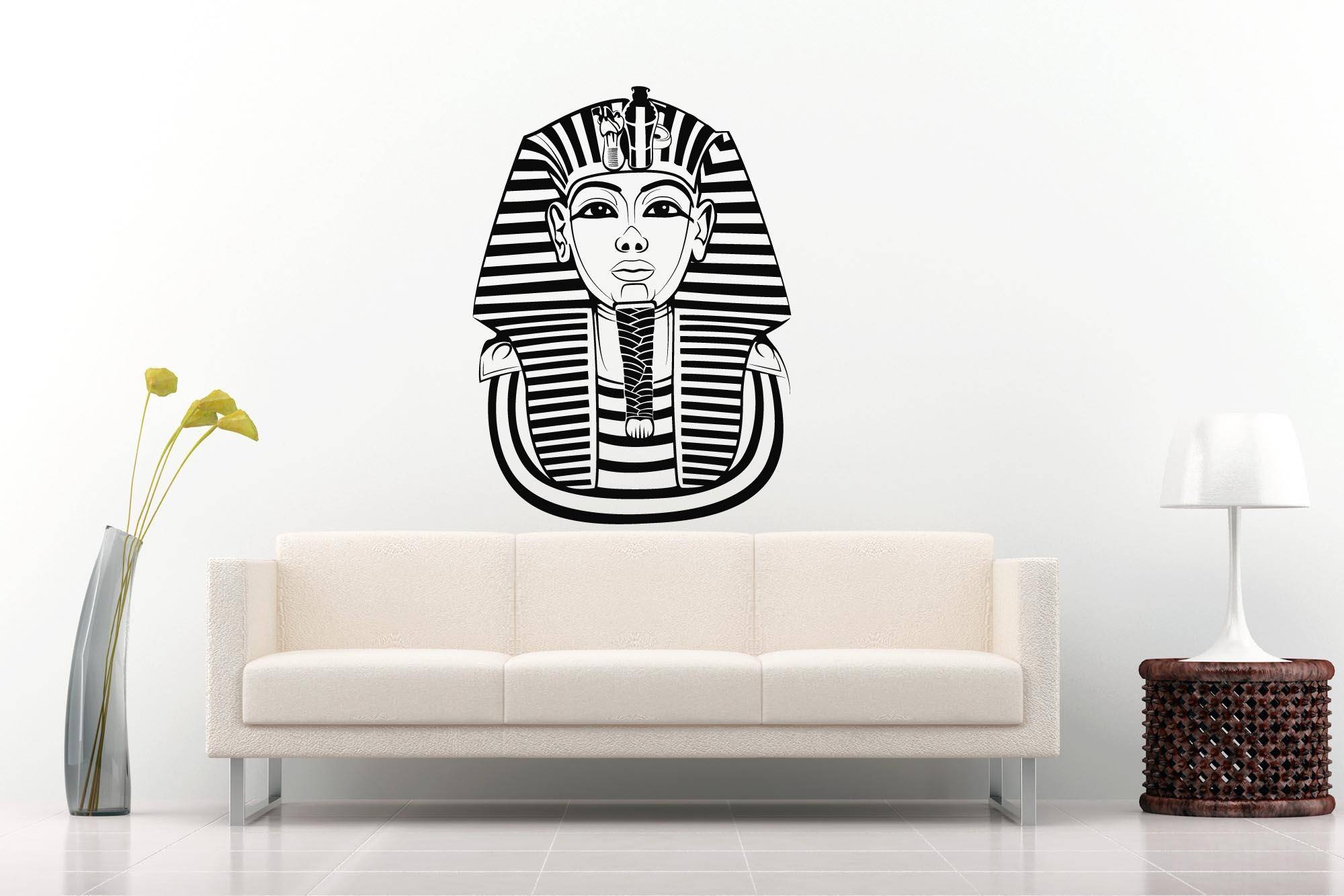Дизайнерская наклейка на стену Тутанхамон