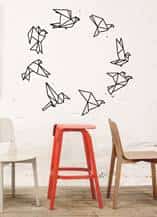 наклейка Оригами птицы