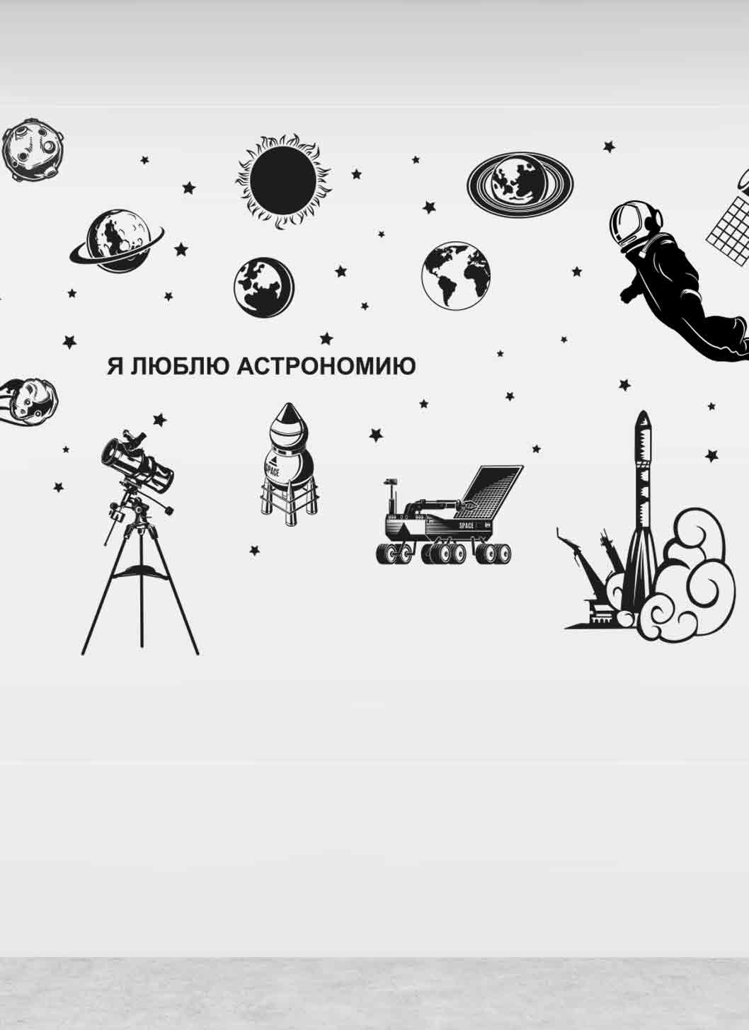 наклейка Астрономия (набор элементов)