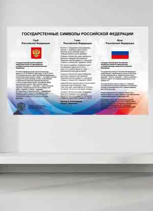 наклейка Россия (Государственные символы)