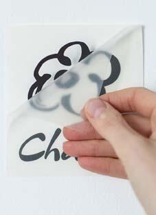 наклейка Пробная наклейка в виде логотипа Chatte (образец)