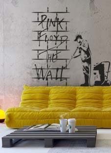 Дизайнерская наклейка на стену Pink Floyd The Wall