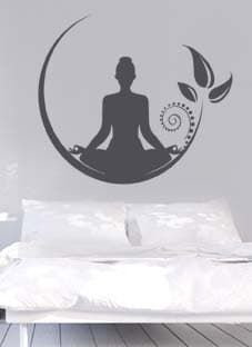 наклейка Йога медитация