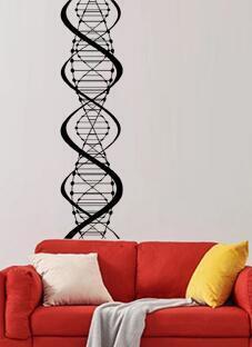 наклейка Спираль ДНК (узор вертикальная полоса)