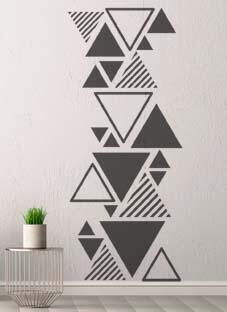 Дизайнерская наклейка на стену Узор геометрический (треугольники)