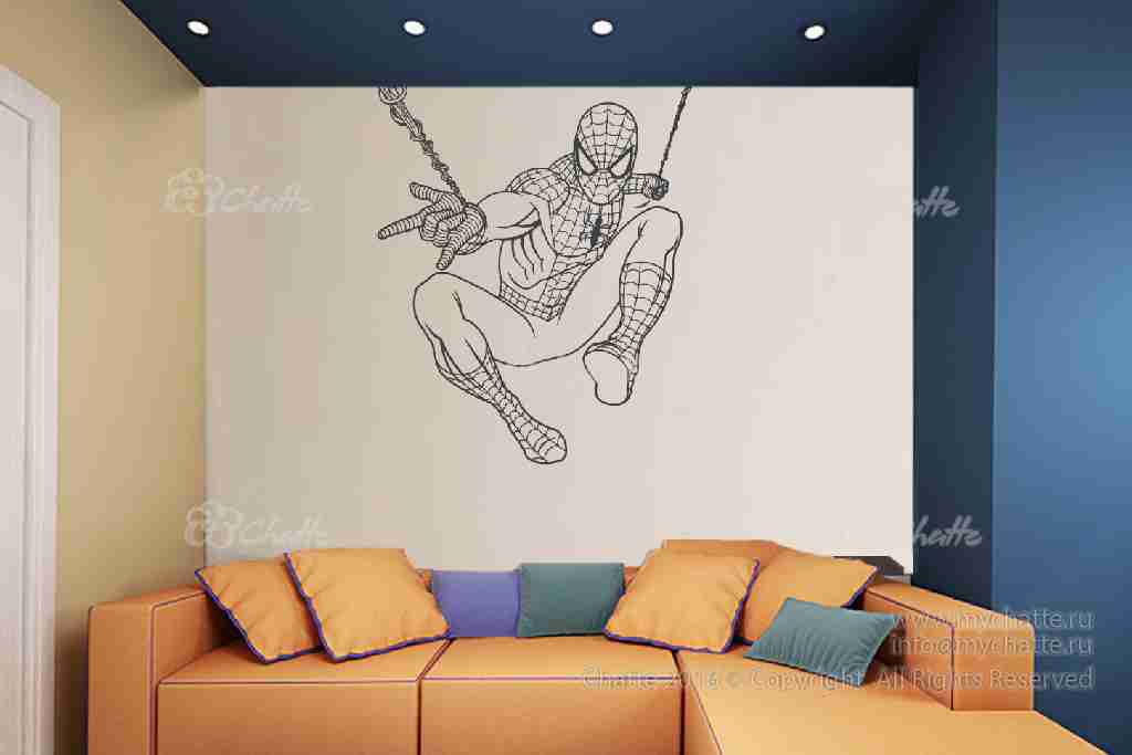 Виниловая наклейка на стену Человек-паук (Spider man) 3 купить