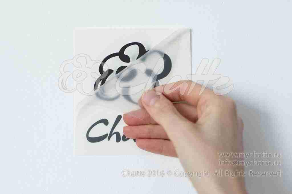 Виниловая наклейка на стену Пробная наклейка в виде логотипа Chatte (образец) купить